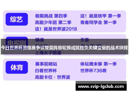 今日世界杯资格赛争议复盘阵容轮换成就胜负关键变量的战术抉择